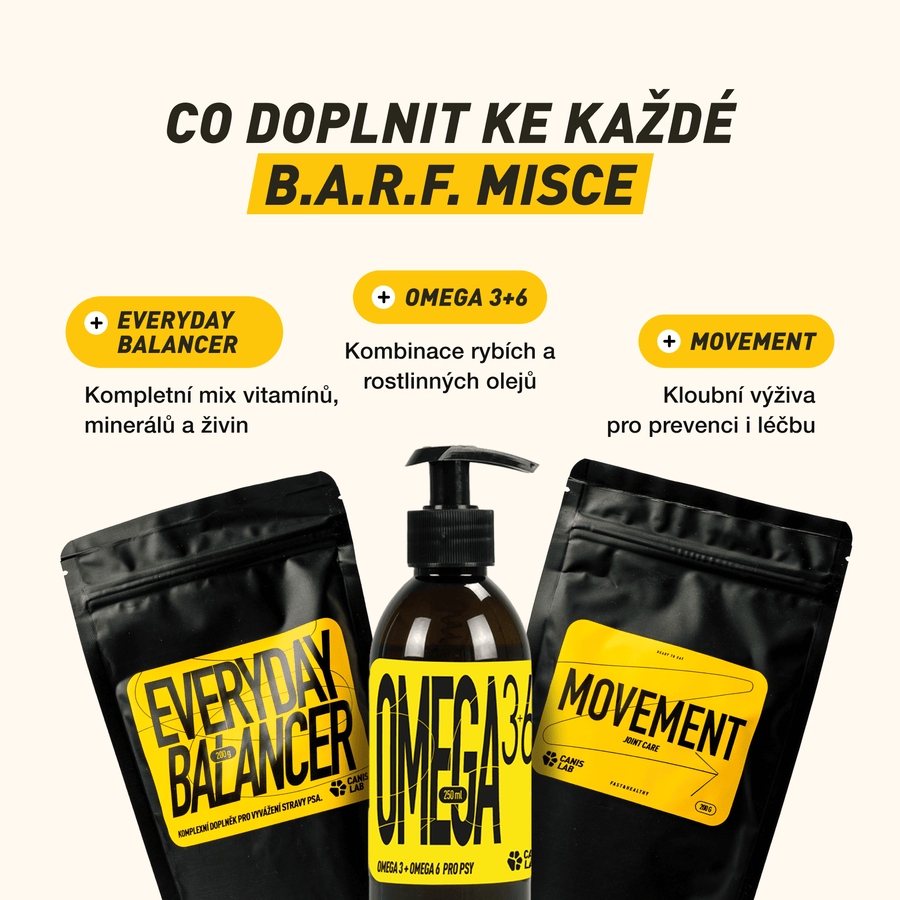 B.A.R.F. Komplet Poctivá kráva | Kompletně sestavené mražené krmivo z čerstvého masa