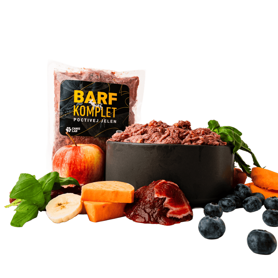 B.A.R.F. Komplet Poctivej jelen | Kompletně sestavené mražené krmivo z čerstvého masa