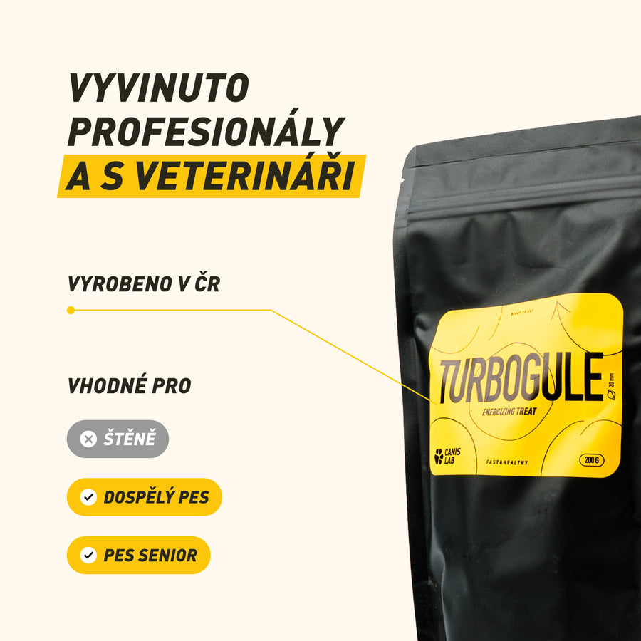 Turbogule | Energetický pamlsky pro psy na sport i výlety