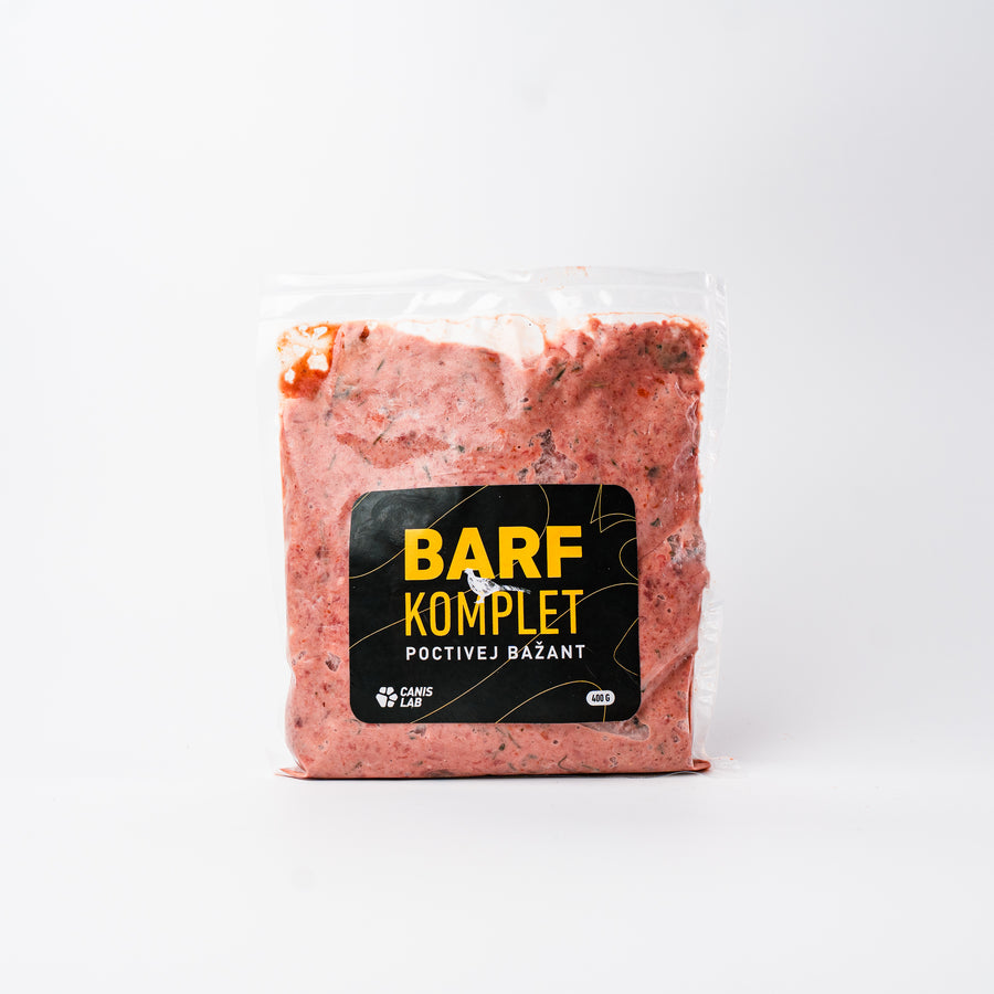 B.A.R.F. Komplet Poctivej bažant | Kompletně sestavené mražené krmivo z čerstvého masa
