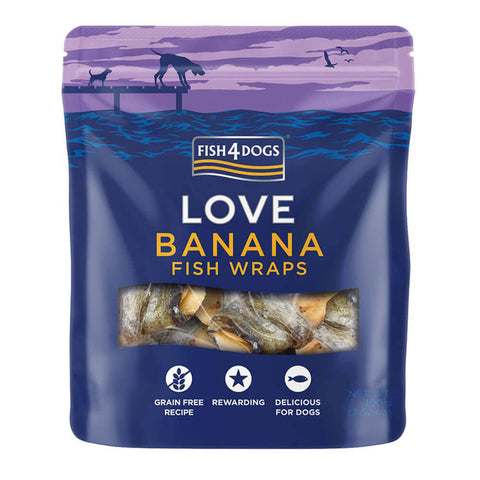 Rybí závitky s banánem | Pamlsky pro psy FISH4DOGS | 100 g