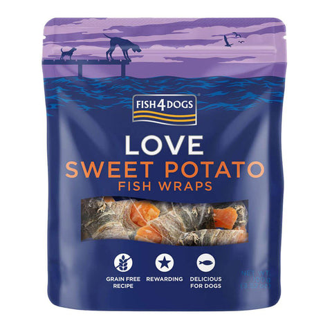 Rybí závitky s batáty| Pamlsky pro psy FISH4DOGS | 100 g