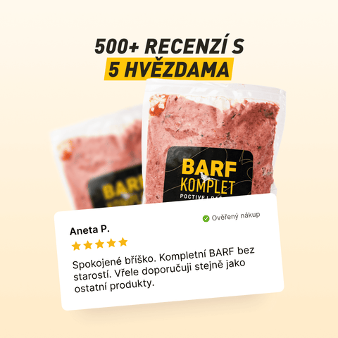 B.A.R.F. Komplet Poctivej bažant | Kompletně sestavené mražené krmivo z čerstvého masa