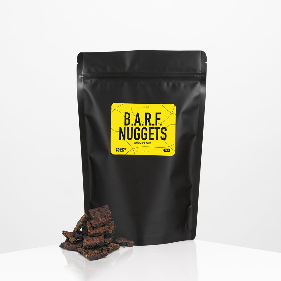 B.A.R.F. Nuggets Jelen | Sušené kompletní krmivo bez nutnosti mrazení, ideální na cesty i jako odměna