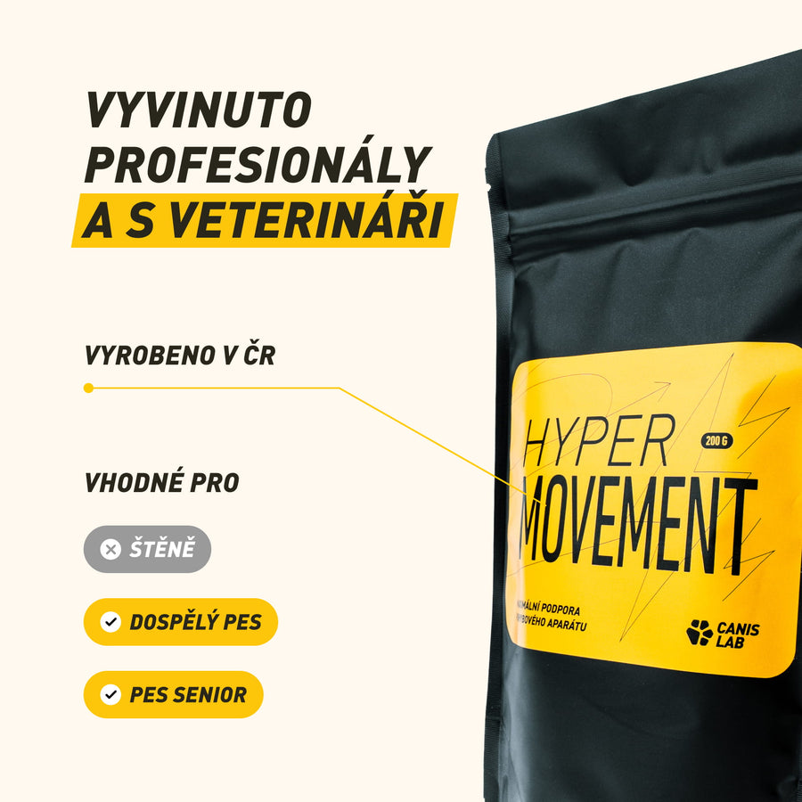 Hypermovement | Komplexní kloubní výživa pro aktivní pohyb a zdravý pohybový aparát psa