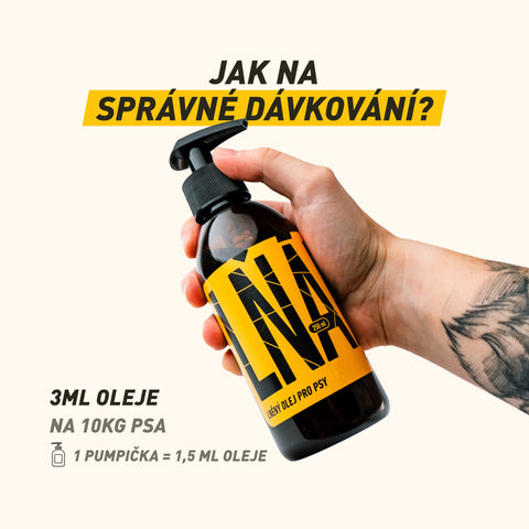 Lňák | 100% lněný olej jako rostlinný zdroj omega-3 pro psy s alergií na ryby