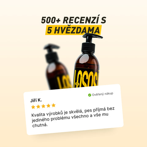 Lososák | 100% olej z norských lososů pro oslnivý lesk srsti, vitalitu a zdravé srdce