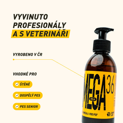 Omega 3+6 | Vyvážený mix rybích a rostlinných olejů pro silnou imunitu a hustou srst